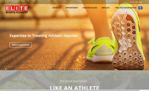 Elite Sports Podiatry Website Desing