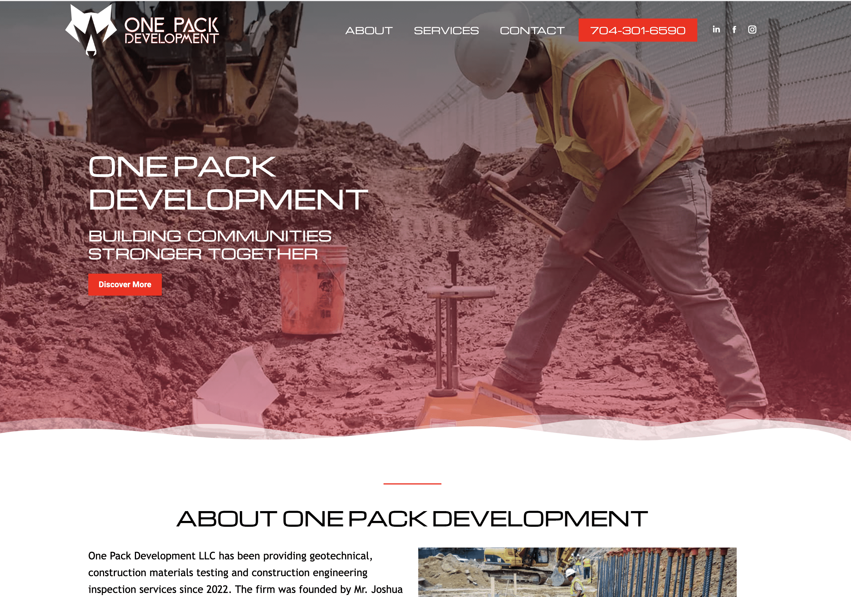 one pack website design by dietz group