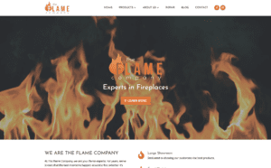 the flame company website design by dietz group